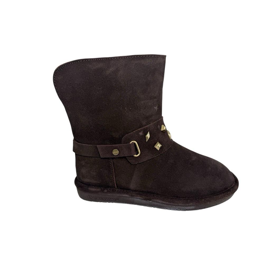 BEARPAW Jade Brown Stud Detail Women's Size 7 No Box